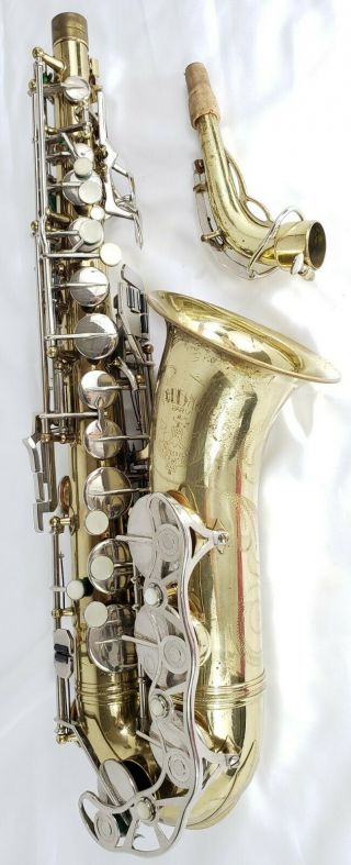Vintage Couesnon Monopole Paris Alto Saxophone Made In France