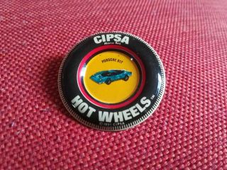 Vintage Hot Wheels Redline Cipsa 71.  Porsche 917 Button Badge Mexico Rare