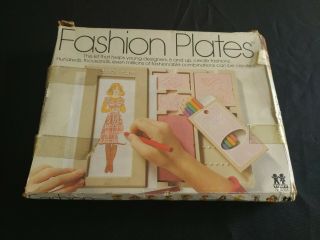 Vintage 1978 Tomy Fashion Rubbing Plates 2508 Clothing Designer