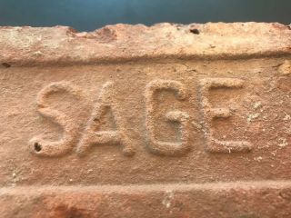 Antique Clay Brick Sage Brick Co Of Eastern Long Island @1880s Use In Garden