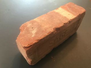 Antique Clay Brick SAGE Brick Co of eastern Long Island @1880s USE IN GARDEN 5