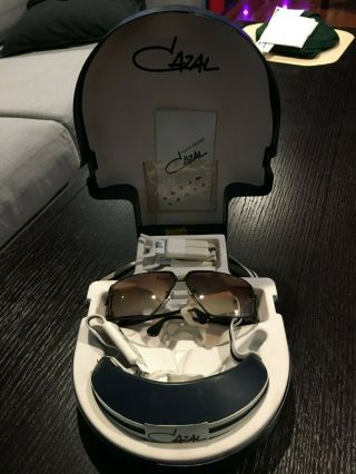 Vintage Cazal 951 Sunglasses With Case,  Headbands,  And Booklet