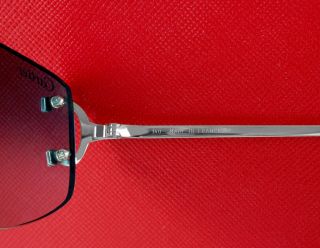 Cartier Vintage Sunglasses Gramercy Large C Décor Rimless T8300667 RARE 4