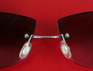 Cartier Vintage Sunglasses Gramercy Large C Décor Rimless T8300667 RARE 5