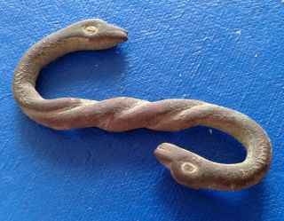 Snake Animal Style.  Ancient Bronze Artifact.