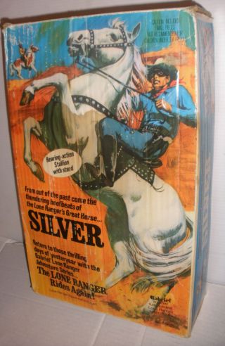 Vintage Gabriel 1973 The Lone Ranger ' s Horse Silver Fully Jointed 23625 2