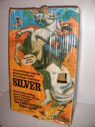Vintage Gabriel 1973 The Lone Ranger ' s Horse Silver Fully Jointed 23625 4