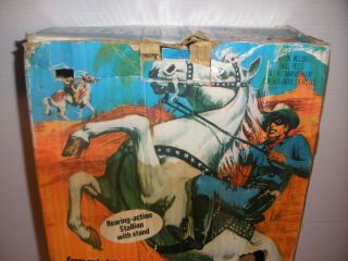 Vintage Gabriel 1973 The Lone Ranger ' s Horse Silver Fully Jointed 23625 6