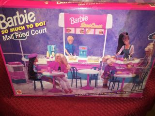 Mattel 1995 Barbie So Much To Do Mall Food Court Never Opened