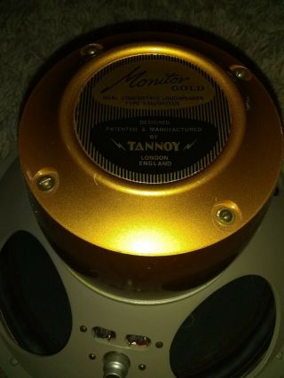 vintage Tannoy mallocran gold speaker Type LSU/HF/12/8 loudspeaker 9