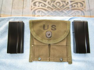 M - 1 Carbine Ammo Pouch With 2 Magazines