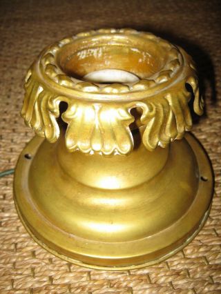 Antique Brass Flush Mount Light Fixture
