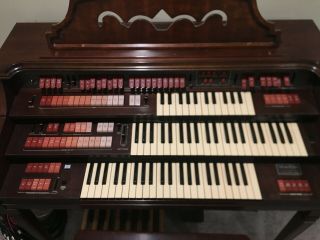 Vintage Wurlitzer Rotary Organ D - 72 W/ Bench [w Sound Demo]