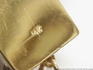 Vintage Sewing Machine Moving Charm 14k Gold Diamond Sapphire Ruby Pendant 14.  5g 6