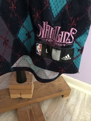 Vintage Adidas NBA Orleans Hornets Chris Paul Katrina Nawlins Jersey Sz L 3