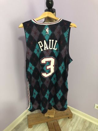 Vintage Adidas NBA Orleans Hornets Chris Paul Katrina Nawlins Jersey Sz L 4