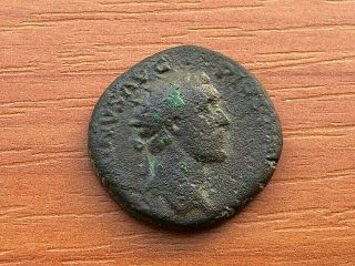 Bronze Coin Of Antoninus Pius 138 - 161 Ad Ae Dupondius Ancient Roman Coin