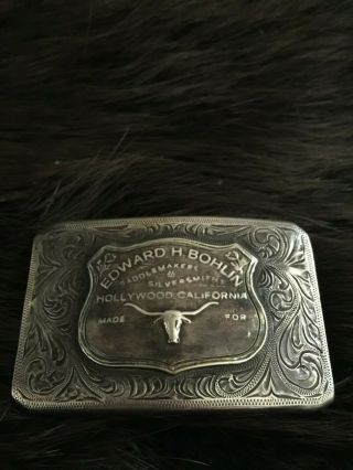 Sterling Silver Buckle with Bohlin name plate 3