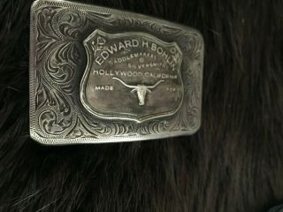 Sterling Silver Buckle with Bohlin name plate 5