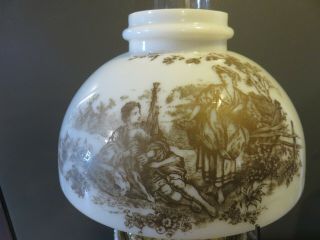 PRETTY ANTIQUE 19TH CENTURY VICTORIAN B&H BRADLEY HUBBARD GWTW BANQUET OIL LAMP 3