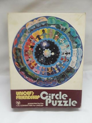 Rare Vintage Unicef Friendship Circle Puzzle