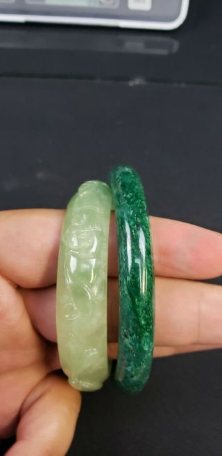 Wonderful Antique Chinese Carved Jade Bracelets