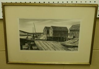 Stow Wengenroth Old Antique Listed Artist Fine Art Lithograph Vintage Artwork $$