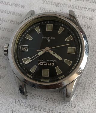 VINTAGE RARE CITIZEN CRYSTAL DATE PARA150MWATER DIVER REF AUDS - 52803 - Y CAL 5401 11