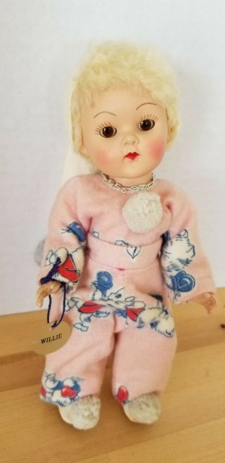 VINTAGE VOGUE GINNY WEE WILLIE WINKIE DOLL WITH WRIST TAG 2