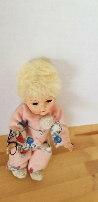VINTAGE VOGUE GINNY WEE WILLIE WINKIE DOLL WITH WRIST TAG 7