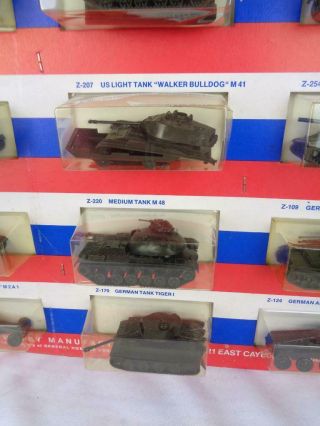 RARE Vintage 1960 ' s ROCO AHM Minitank Store Counter Display - Complete 6