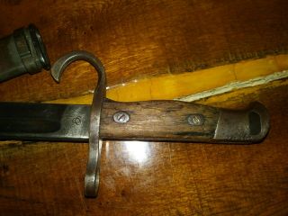 WW2 Japanese Bayonet and Scabbard Arasaka Tokyo LQQK 6