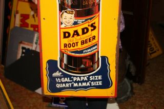 Vintage 1950 ' s Dad ' s Root Beer Soda Pop Gas Oil 29 
