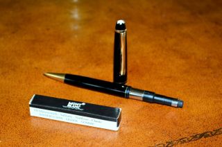 MONTBLANC MEISTERSTÜCK MECHANICAL PENCIL BLACK AND GOLDEN VINTAGE 1980s GERMANY 8