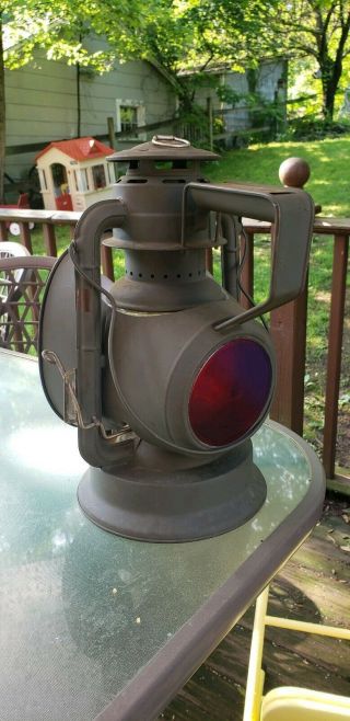 Antique Dietz Special Order Army D - Lite Inspector Lantern Signal Division Rare