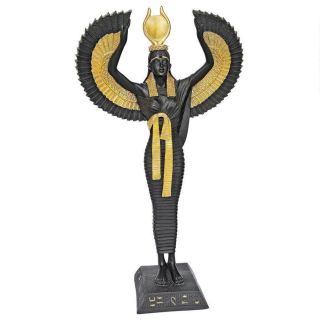 Ancient Egypt Egyptian Decor Queen Goddess Isis Artwork African God Art Statue