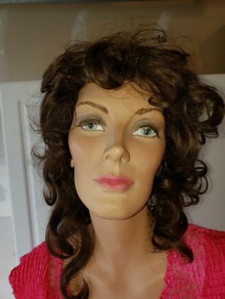 Vintage Full Size Woman Mannequin With Stand