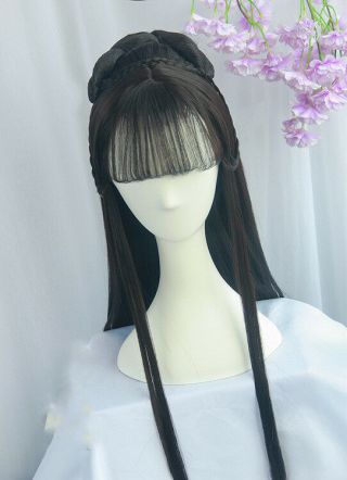 Woman Chinese Wei And Jin Dynasties Whole Hair Wig Cos Ancient - Costume Hairpiece