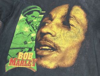 Vintage Bob Marley Bootleg Rap Tee No Woman No Cry 90s Reggae Music Roots RARE 4