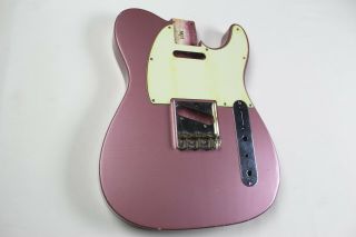 Mjt Official Custom Vintage Age Nitro Guitar Body Mark Jenny Vtt Burgundy Mist