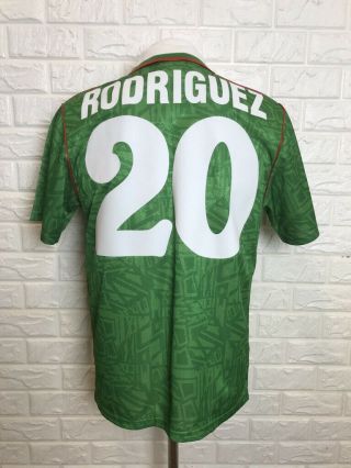 Vtg Umbro 1994 Fifa World Cup Mexico Mexicana Soccer Jersey Toluca Rodriguez 20