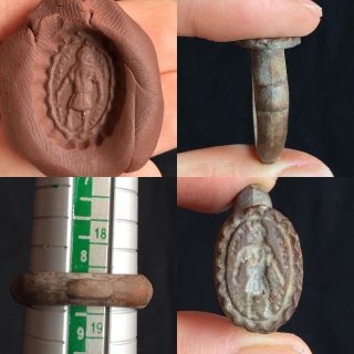 Rare Ancient Medieval Emporer’s Byzantine Bronze Ring