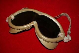 W.  W.  2 U.  S.  Army Air Corps Flying Goggles Type " B - 8 " By Bouton - Rare Maker