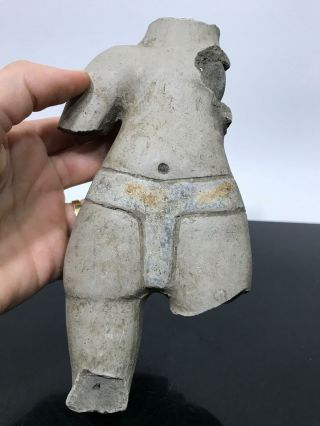 Ancient Pre - Columbian Art Pottery Fertility Doll Artifact Sculpture Figure