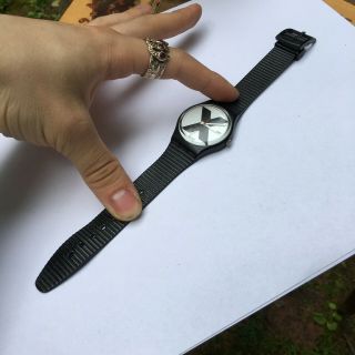 Vintage Swatch Watch X Rated 1987 GB406 With Straight Edge 3