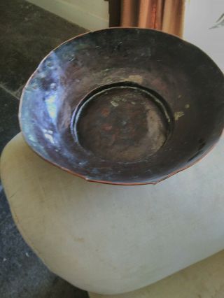 Antique Copper Bowl From 1920s India