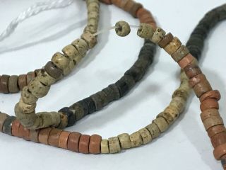 Ancient Antique Artifact Pre - Columbian Mayan Aztec Necklace Beads 2
