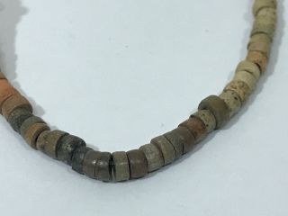 Ancient Antique Artifact Pre - Columbian Mayan Aztec Necklace Beads 3