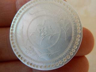 Antique Chinese Mother Of Pearl Armorial Gaming Counters Chips