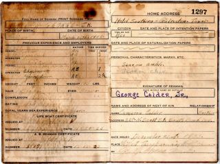 1925 - 36 Merchant Marine Calder Marquette MI Handwritten Diary Documents Sun Oil 7